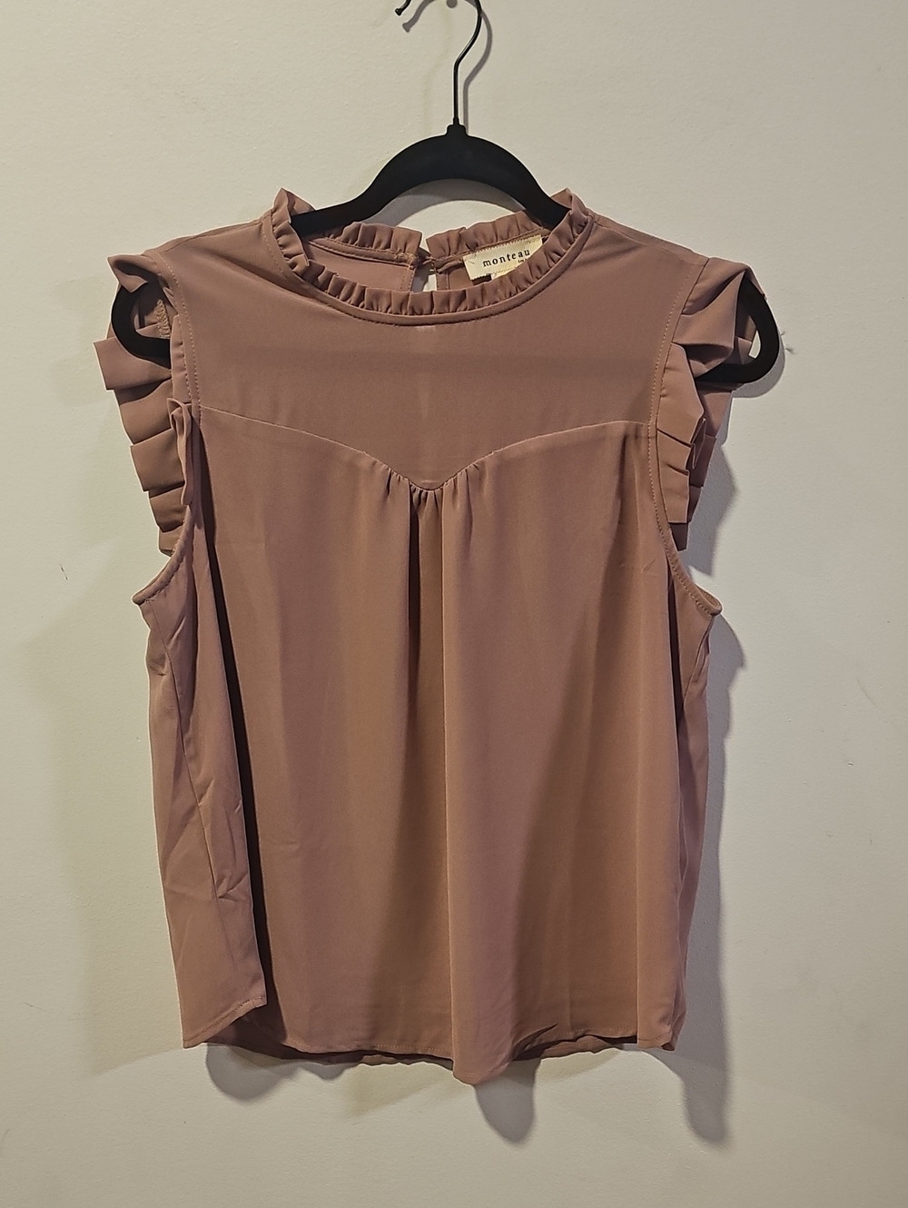 Women's Ruffled Sleeveless Top - Pink